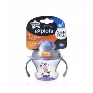 كوب حليب الفطام  من تومي تيبي 150 مل – نهدي – Tommee Tippee – First Trainer Cup 150ml (4m+), Purple