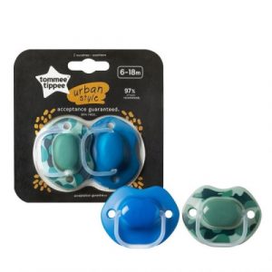 لهاية أوربان من تومي تيبي من عمر 6 إلى 18 شهرًا للأولاد – Tommee Tippee Soother Urban 6-18 Months For Boys