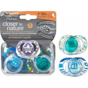 لهايات عصرية من تومي تيبي 9-18 شهرًا (قطعتان) – Tommee Tippee Soother Fashion Style 9-18 months, (2 pieces)