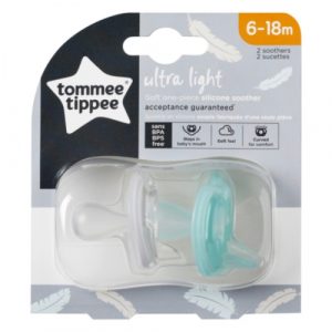 لهاية سيليكون خفيفة الوزن من  تومي تيبي من 6 إلى 18 مترًا – Tommee Tippee Baby Ultralight Silicone Pacifier For 6-18 m