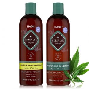 شامبو وبلسم العشر همب اويل، من هاسك – Hask Hemp Oil Shampoo + Conditioner 355ml