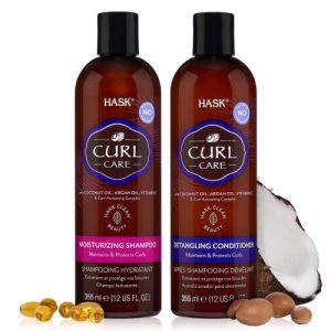 شامبو وبلسم منعم للشعر، من هاسك – Hask Curl Shampoo + Conditioner 355ml