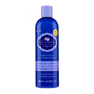 بلسم منعم ومغذي للشعر، بزيت الارغان والبابونج، من هاسك – Hask Blonde Care Conditioner Blue Chamomile and Argan Oil, 355ml
