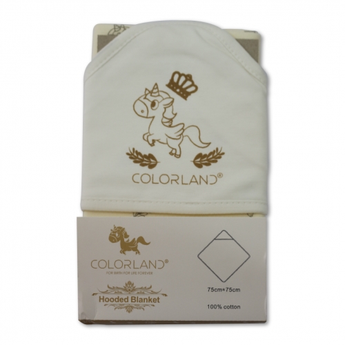 Colorland Dylan Baby Hooded Blanket – Colorland Unicorn 1 Pc Per Pack – Colorland Dylan Baby Hooded Blanket – Colorland Unicorn 1 Pc Per Pack