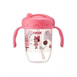 فارلين – كوب للشرب 240 مل – زهري – Farlin – Straw  Drinking Cup 240ML – Pink