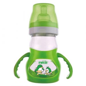 زجاجة رضاعة بلاستيك للاطفال من فارلين ، 180مل – اخضر – Farlin Feeding Bottle Plastic for Baby , 180ml – Green