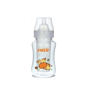 رضاعة عريضة العنق 200 مل من ماركة فارلين – برتقالي – Farlin – Wide-Neck Feeding Bottle 200ml – Orange