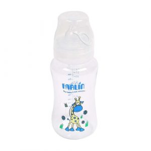 رضاعة ضيقة برقبة واسعة 340 مل من ماركة فارلين, أزرق – Farlin Wide-Neck Feeding Bottle 340 ml, Blue