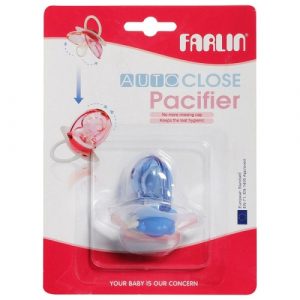 لهاية مع غطاء إغلاق تلقائي من فارلن باللون الازرق – Farlin – Auto-Close Pacifier Blue