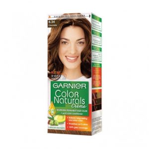 صبغة شعر شوكولاتة  # 6.34 من غارنييه – Garnier Color Naturals Nourishing Cream Hair Dye, 6.34 Chocolate