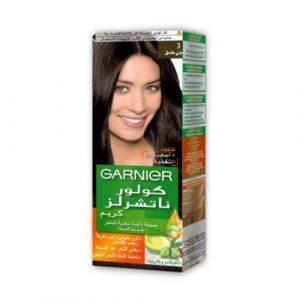 صبغة شعر بني غامق 3 من غارنييه – Garnier Color Naturals Nourishing Cream Hair Dye, 3 Dark Brown