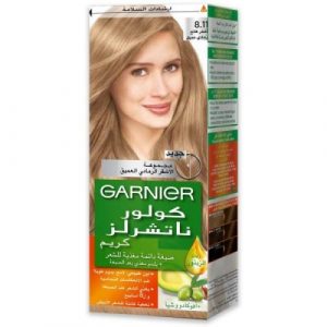 صبغة كولور ناتشرلز, رقم 8.11.0 من غارنييه – Garnier Color Naturals Deep Ashy Light Blonde, Number 8.11