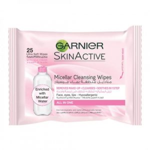 مناديل تنظيف مبللة بالميسيلار, 25 قطعة من جارنييه – Garnier Cleansing, Wipes, 25 Piece