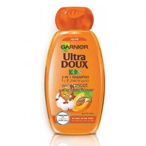 شامبو الترا دو للأطفال بالمشمش وزهر القطن ، 400 مل – Garnier Ultra Doux Kids with Apricot and Cotton Flower Shampoo, 400 ml