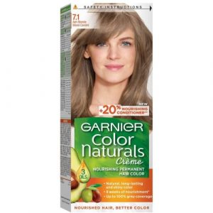 صبغة شعر 7.1 اشقر رمادي من غارنييه – Garnier Color Naturals 7.1 Ash Blonde Haircolor