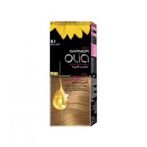 صبغة شعر أوليا أشقر رمادي, رقم 8.1 من غارنييه – Garnier Hair Color Olia Ash Blonde, Number 8.1