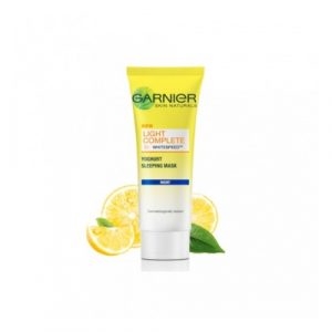 قناع النوم لايت كومبليت للوجه بالزبادي، 20 مل من غارنييه – Garnier Light Complete Yoghurt Sleeping Face Mask, 20 Ml