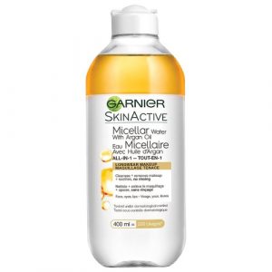 ماء ميسيلار منظف غني بالزيت لإزالة المكياج، 400 مل  من غارنييه – – Garnier Skin Active Micellar Cleansing Water In Oil For Long-Ware Makeup – 400ml