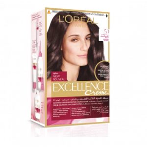 كريم صبغة شعر, درجة رقم 5.1 من لوريال باريس – L’Oreal Paris Excellence Creme Haircolor, Number 5.1