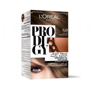 صبغة الشعر خالية من الأمونيا, درجة رقم 6.0 من لوريال باريس – L’Oréal Paris Prodigy Permanent No Ammonia Hair Color , Number 6.0