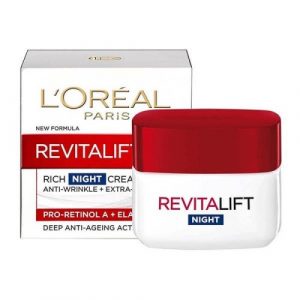 كريم ليلي مقاوم لتجاعيد البشرة، 50 مل من لوريال باريس – L’Oreal Paris Revitalift Anti-Wrinkle Night Cream, 50ml