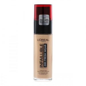 كريم أساس سائل يدوم 24 ساعة فريشوير رقم 140 من لوريال باريس – L’Oreal Paris Infallible 24 Hour Fresh Wear Liquid Foundation, Number 140