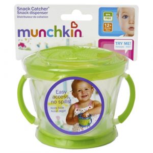 سناك كاتشر باللون الاخضر, 266 مل من مونشكين – Munchkin Snack Catcher, Green Color, 266 Ml