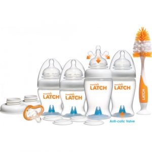 زجاجة حديثي الولادة من منشكن لاتش ,  طقم هدايا 12 قطعة – Munchkin Latch Newborn Bottle 12 Piece Gift Set