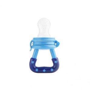 سيليكون لقضم الفواكه والطعام، باللون الأزرق من سمارت بيبي – Smart Baby Silicone Food And Fruit Nibbler, Blue