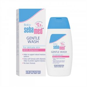 غسول لطيف للأطفال بالالانتون من سيباميد 6.8 أونصة سائلة (200 مل) – Sebamed Gentle Wash for Baby With Allantion  6.8 fl oz (200 ml)