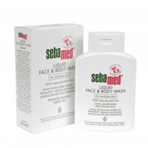 غسول سائل للوجه والجسم من سيباميد 200 مل – Sebamed Liquid Face & Body Wash 200ml