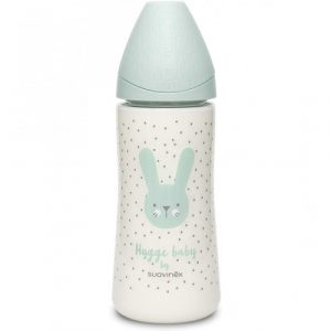 رضاعة بتصميم الأرنب، باللون الأخضر، 360 مل من سوافينكس – Suavinex Hygge Premium Rabbit Bottle, Green Color, 360 Ml