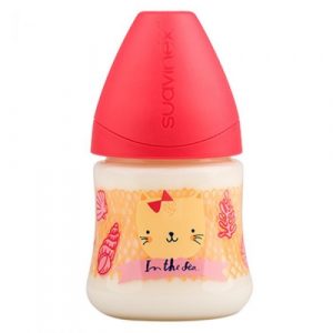 رضاعة فسيولوجية للاطفال, باللون الأحمر، 150 مل من سوافينكس – Suavinex Feeding Bottle for Babies Physiological, Red Color, 150 Ml