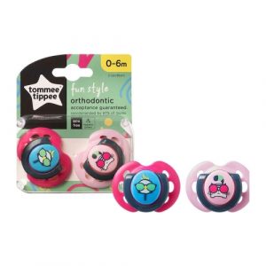 لهايات بأشكال ممتعة, 0-6 شهور من تومي تيبي – Tommee Tippee Fun Style Soothers, 0-6 Months