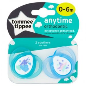 لهاية أطفال لكل الأوقات, 0-6 شهور من تومي تيبي – Tommee Tippee Anytime Soother, 0-6 Months