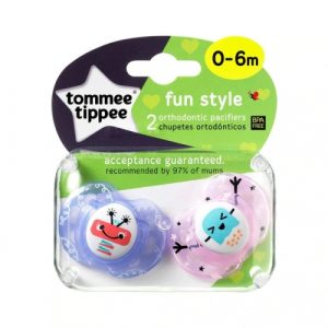 لهاية باشكال مرحة، عدد 2 من تومي تيبي – Tommee Tippee Fun Style 2 Soothers