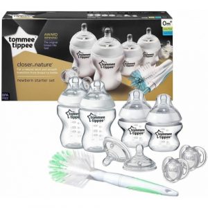 مجموعة الرضاعات حديثي الولادة كلوزر تو نيتشر من تومي تيبي – Tommee Tippee Closer to Nature Newborn Starter Kit