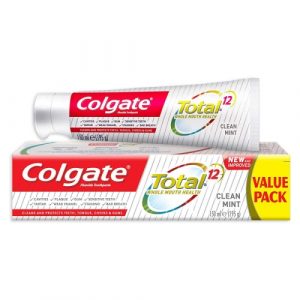 معجون أسنان توتال 12 كلين مينت من كولجيت ، 150 مل – Colgate Total 12 Clean Mint Toothpaste, 150ml