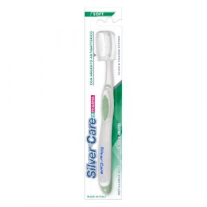 فرشاة أسنان ناعمة برأس واحد من سيلفر كير – Silver Care Soft Toothbrush One Head