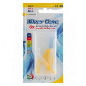 فراشي فائقة النعومة لما بين الأسنان رفيعة، 0.9 ملم، 6 قطع من سيلفر كير – Silver Care Interdental Brushes Fine, 0.9 Mm, 6 Pieces