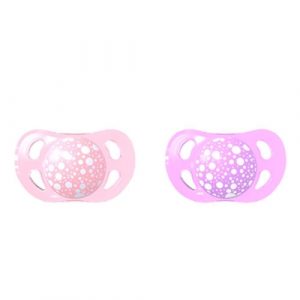 لهاية  عدد 2 من باللون الوردي و الأرجواني تويست شيك – Twistshake 2 Pacifiers 0-6 months Pastel Pink, Purple