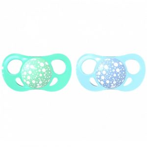 لهاية عدد 2 لعمر + 6 اشهر باللون ألازرق و الأخضر – Twistshake 2 Pacifiers,+ 6 months Pastel Blue / Green
