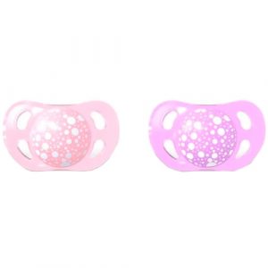 لهاية عدد 2 لعمر + 6 اشهر باللون الوهري و البنفسجي – Twistshake 2 Pacifiers,+ 6 months Pastel Pink / Purple