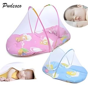 ناموسية مع فرشة ومخدة – زهري – Mosquito Net With Mattress And Pillow – Pink