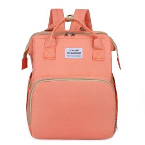 حقيبة ظهر مع إمكانية التحويل إلى سرير – زهري – Back Bag With Bed – Pink
