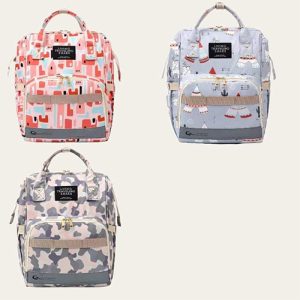 حقيبة ظهر بأشكال متعددة – ازرق سماوي – Back Bag Multi Shapes – Light Blue